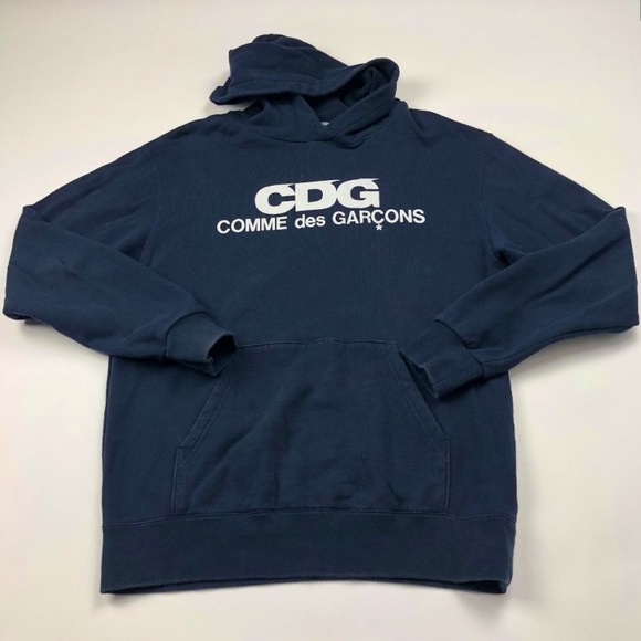 Comme des Garcons Navy Blue Hoodie